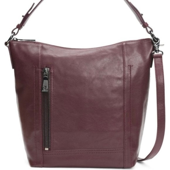 Frye Lena Zip Hobo Handbag - Wine